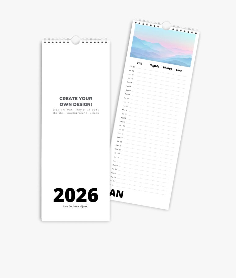 Family planner Modern Blanco