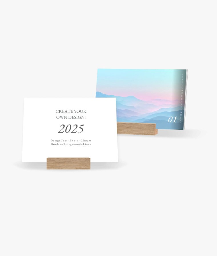 Desk calendar Simple Blanco