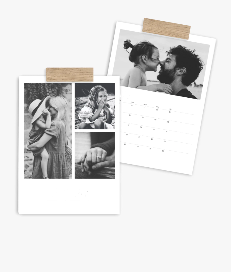 Appointment calendar Black & White