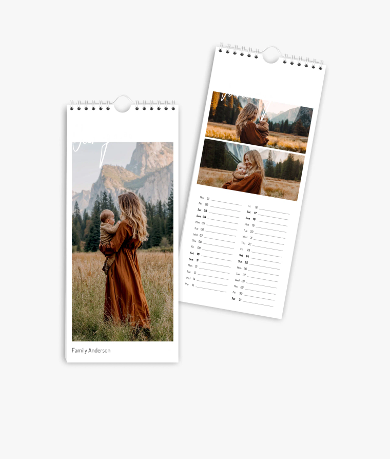 Vertical calendar Year of Highlights