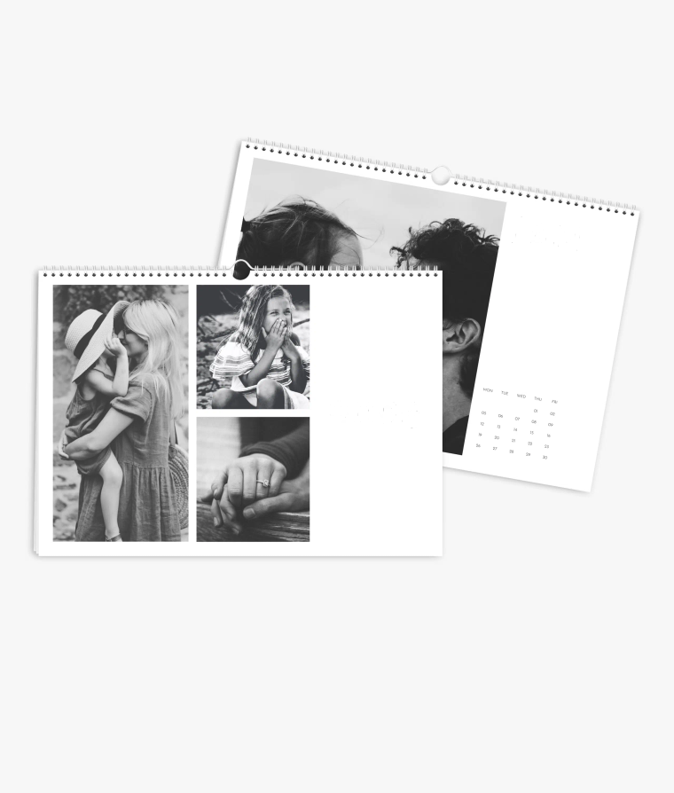 Wall calendar Black & White