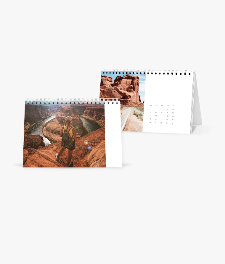 Desk calendar Road Trip