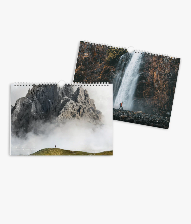 Wall calendar Landscapes