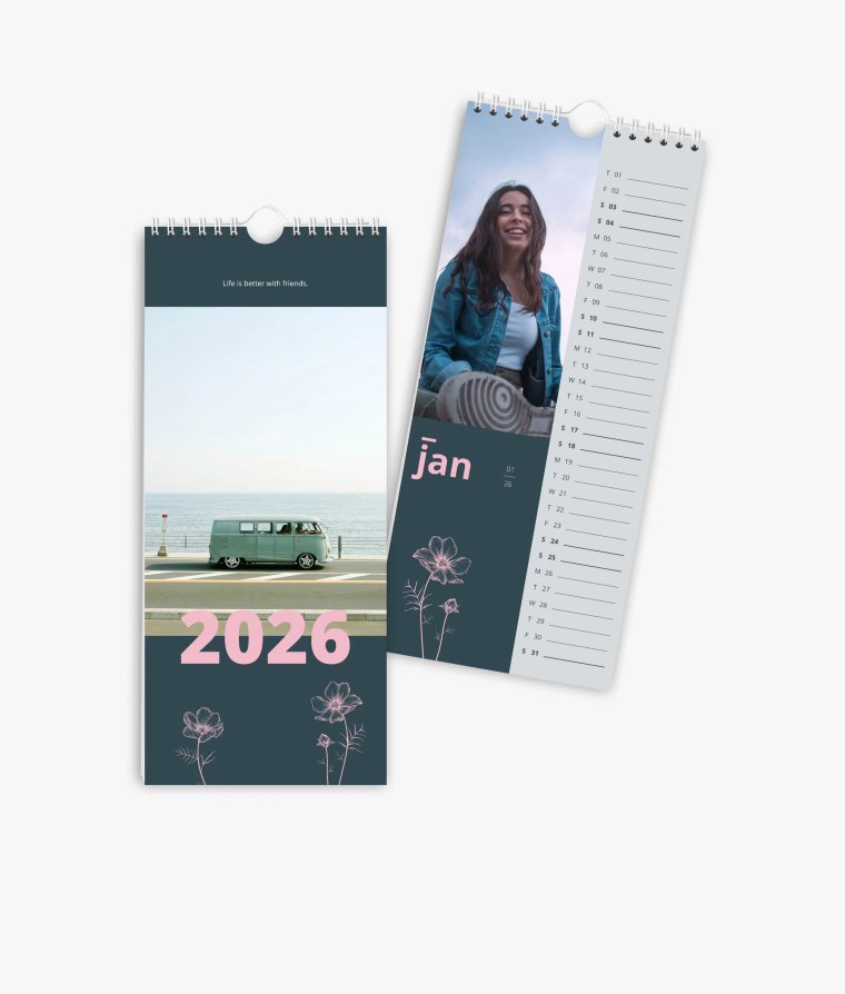 Vertical calendar Friendship