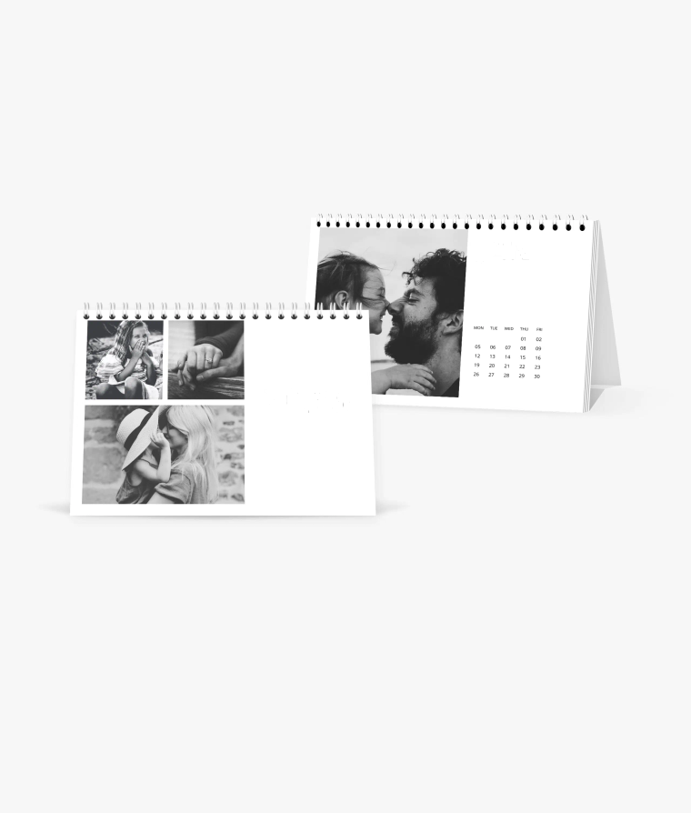 Desk calendar Black & White