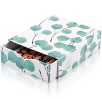 Photo box with green leaves