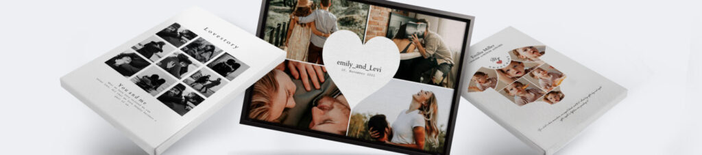 Overview of different photo collages